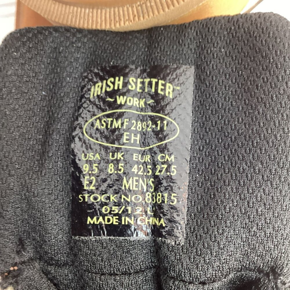 Red Wing Shoes Irish Setter ASTM 2892 Mens 9.5 E2 Work Boots Thinsulate 400G Bro - Picture 14 of 16